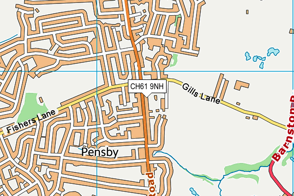 CH61 9NH map - OS VectorMap District (Ordnance Survey)