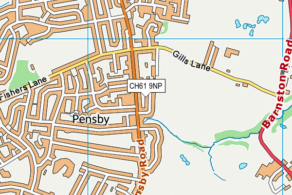 CH61 9NP map - OS VectorMap District (Ordnance Survey)