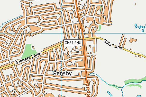 CH61 9NU map - OS VectorMap District (Ordnance Survey)