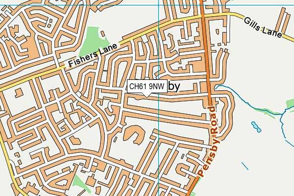 CH61 9NW map - OS VectorMap District (Ordnance Survey)