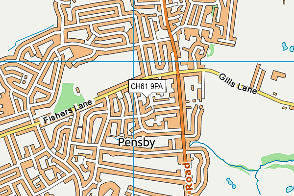 CH61 9PA map - OS VectorMap District (Ordnance Survey)