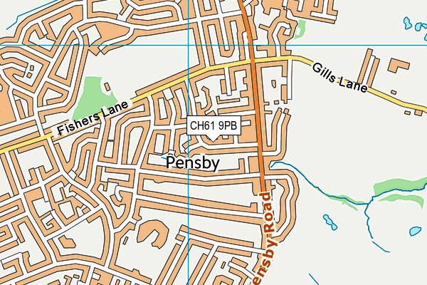 CH61 9PB map - OS VectorMap District (Ordnance Survey)