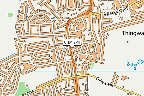 CH61 9PH map - OS VectorMap District (Ordnance Survey)