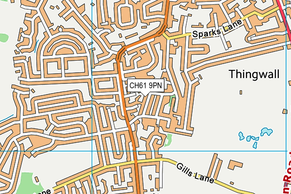 CH61 9PN map - OS VectorMap District (Ordnance Survey)