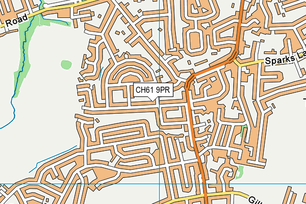 CH61 9PR map - OS VectorMap District (Ordnance Survey)