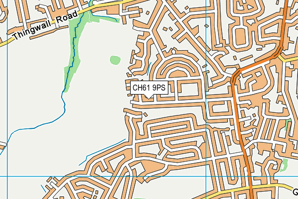 CH61 9PS map - OS VectorMap District (Ordnance Survey)