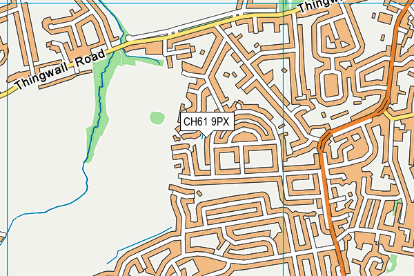 CH61 9PX map - OS VectorMap District (Ordnance Survey)
