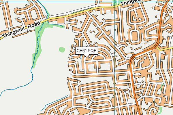 CH61 9QF map - OS VectorMap District (Ordnance Survey)