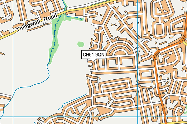 CH61 9QN map - OS VectorMap District (Ordnance Survey)