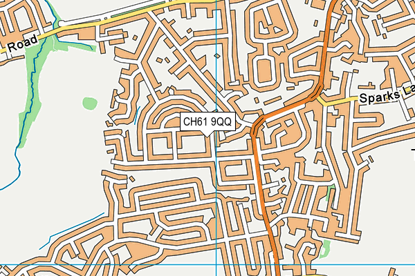 CH61 9QQ map - OS VectorMap District (Ordnance Survey)