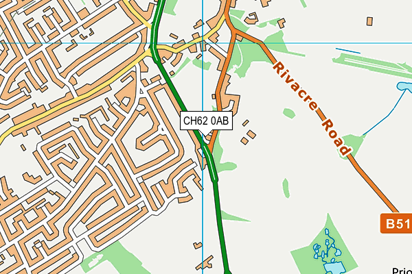 CH62 0AB map - OS VectorMap District (Ordnance Survey)