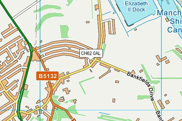 CH62 0AL map - OS VectorMap District (Ordnance Survey)