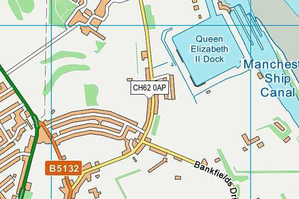 CH62 0AP map - OS VectorMap District (Ordnance Survey)