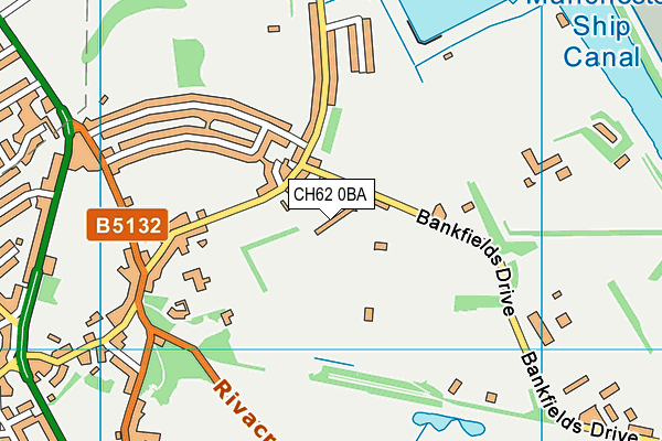 CH62 0BA map - OS VectorMap District (Ordnance Survey)
