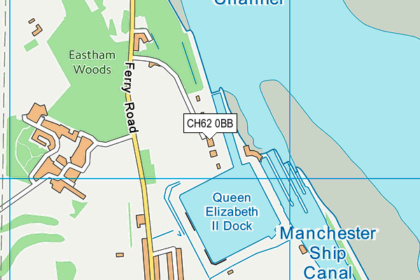 CH62 0BB map - OS VectorMap District (Ordnance Survey)