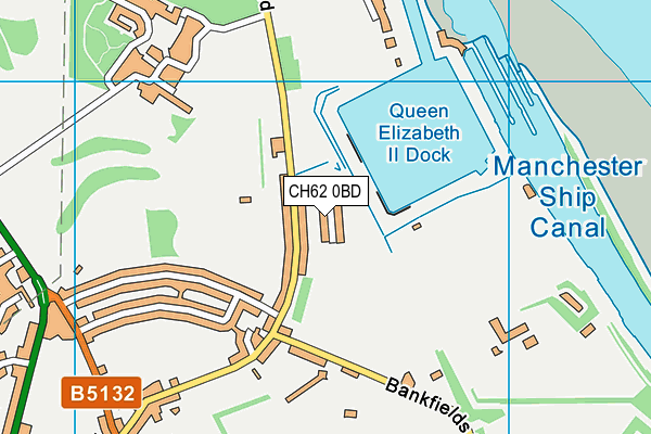 CH62 0BD map - OS VectorMap District (Ordnance Survey)