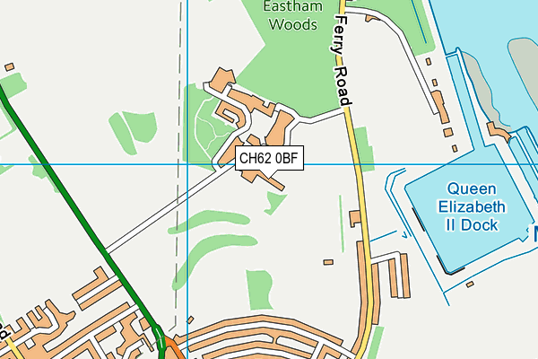 CH62 0BF map - OS VectorMap District (Ordnance Survey)