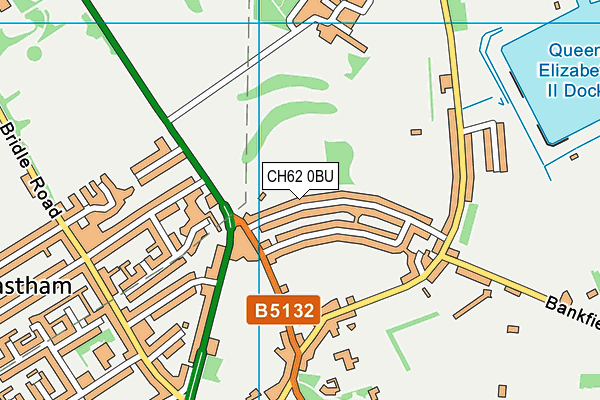 CH62 0BU map - OS VectorMap District (Ordnance Survey)