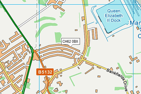 CH62 0BX map - OS VectorMap District (Ordnance Survey)