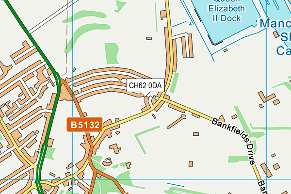 CH62 0DA map - OS VectorMap District (Ordnance Survey)