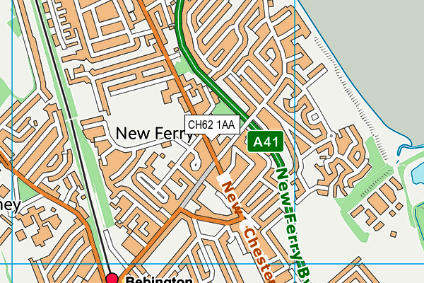 CH62 1AA map - OS VectorMap District (Ordnance Survey)