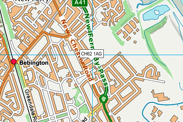 CH62 1AG map - OS VectorMap District (Ordnance Survey)