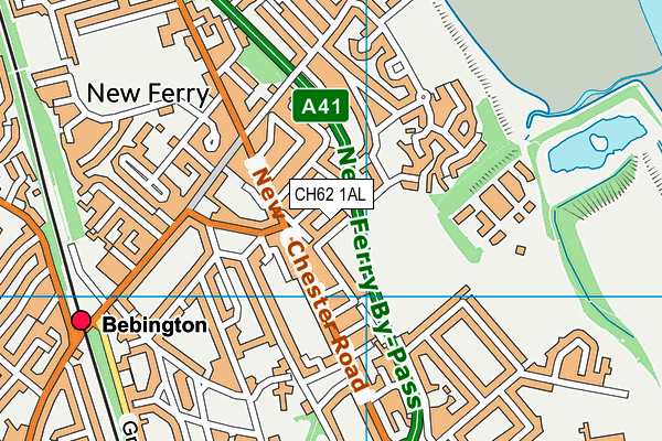 CH62 1AL map - OS VectorMap District (Ordnance Survey)