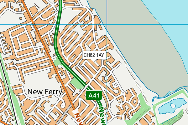 CH62 1AY map - OS VectorMap District (Ordnance Survey)