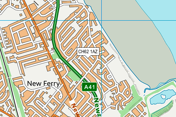 CH62 1AZ map - OS VectorMap District (Ordnance Survey)