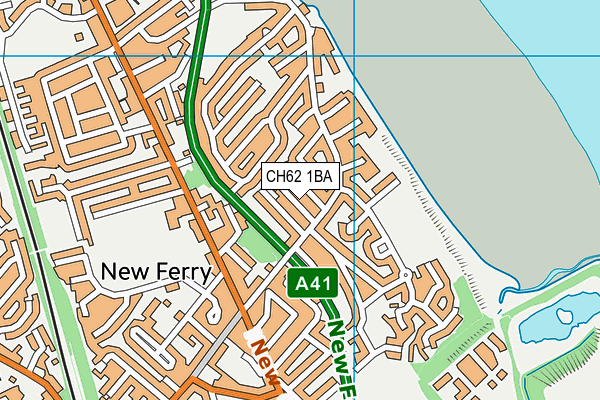 CH62 1BA map - OS VectorMap District (Ordnance Survey)