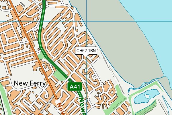 CH62 1BN map - OS VectorMap District (Ordnance Survey)