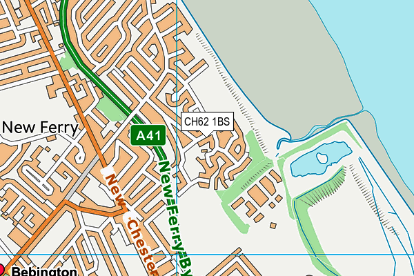 CH62 1BS map - OS VectorMap District (Ordnance Survey)