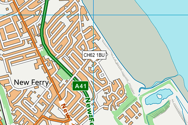 CH62 1BU map - OS VectorMap District (Ordnance Survey)