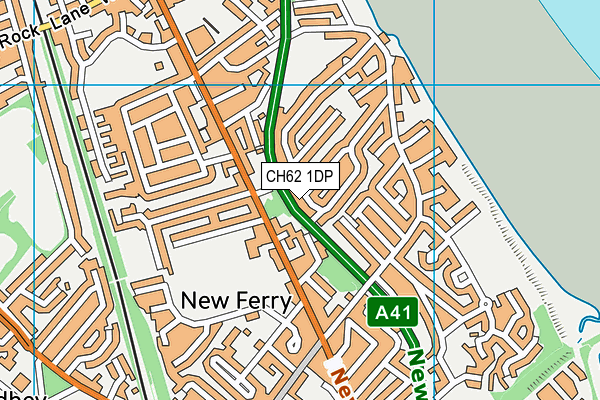 CH62 1DP map - OS VectorMap District (Ordnance Survey)