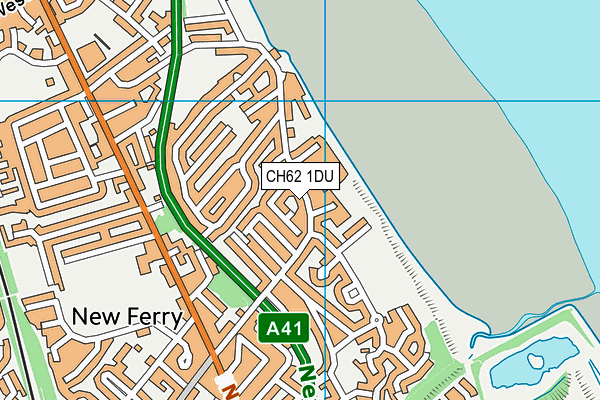 CH62 1DU map - OS VectorMap District (Ordnance Survey)