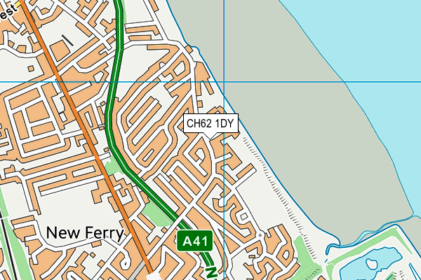 CH62 1DY map - OS VectorMap District (Ordnance Survey)