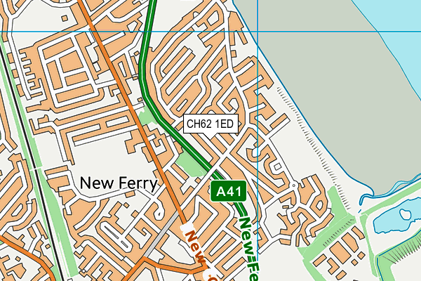 CH62 1ED map - OS VectorMap District (Ordnance Survey)