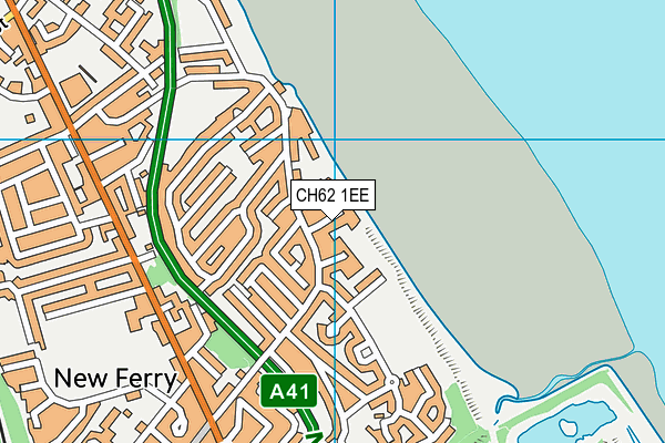 CH62 1EE map - OS VectorMap District (Ordnance Survey)