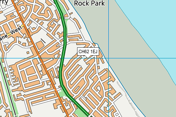 CH62 1EJ map - OS VectorMap District (Ordnance Survey)