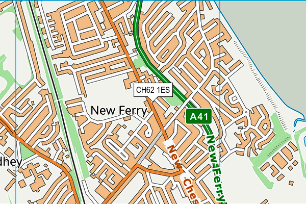 CH62 1ES map - OS VectorMap District (Ordnance Survey)