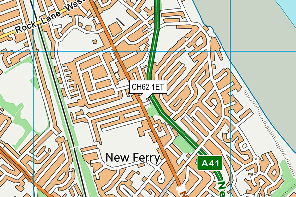 CH62 1ET map - OS VectorMap District (Ordnance Survey)