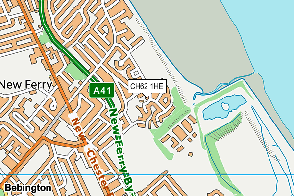 CH62 1HE map - OS VectorMap District (Ordnance Survey)