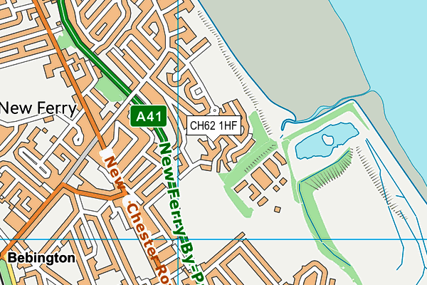 CH62 1HF map - OS VectorMap District (Ordnance Survey)