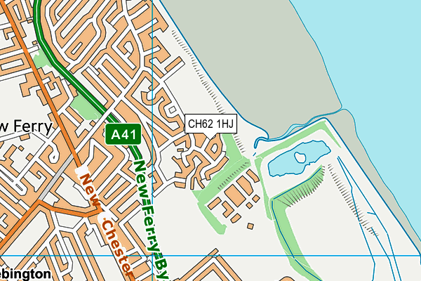 CH62 1HJ map - OS VectorMap District (Ordnance Survey)