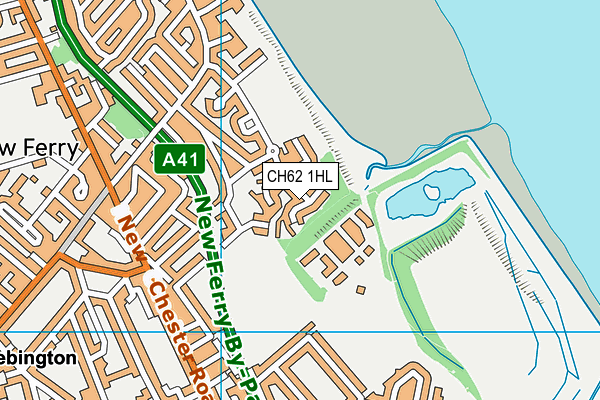 CH62 1HL map - OS VectorMap District (Ordnance Survey)