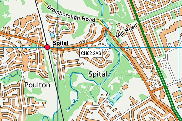 CH62 2AS map - OS VectorMap District (Ordnance Survey)