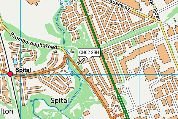 CH62 2BH map - OS VectorMap District (Ordnance Survey)