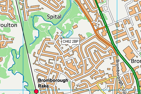 CH62 2BP map - OS VectorMap District (Ordnance Survey)