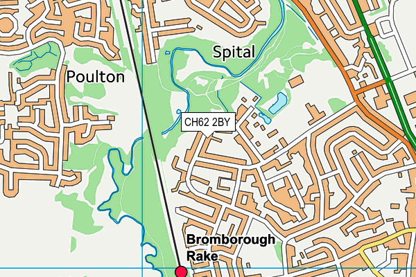 CH62 2BY map - OS VectorMap District (Ordnance Survey)