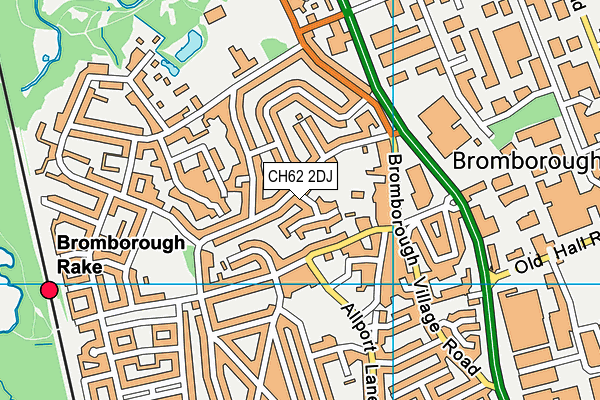 CH62 2DJ map - OS VectorMap District (Ordnance Survey)